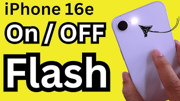How to Turn ON/OFF Flashlight on iPhone 16e