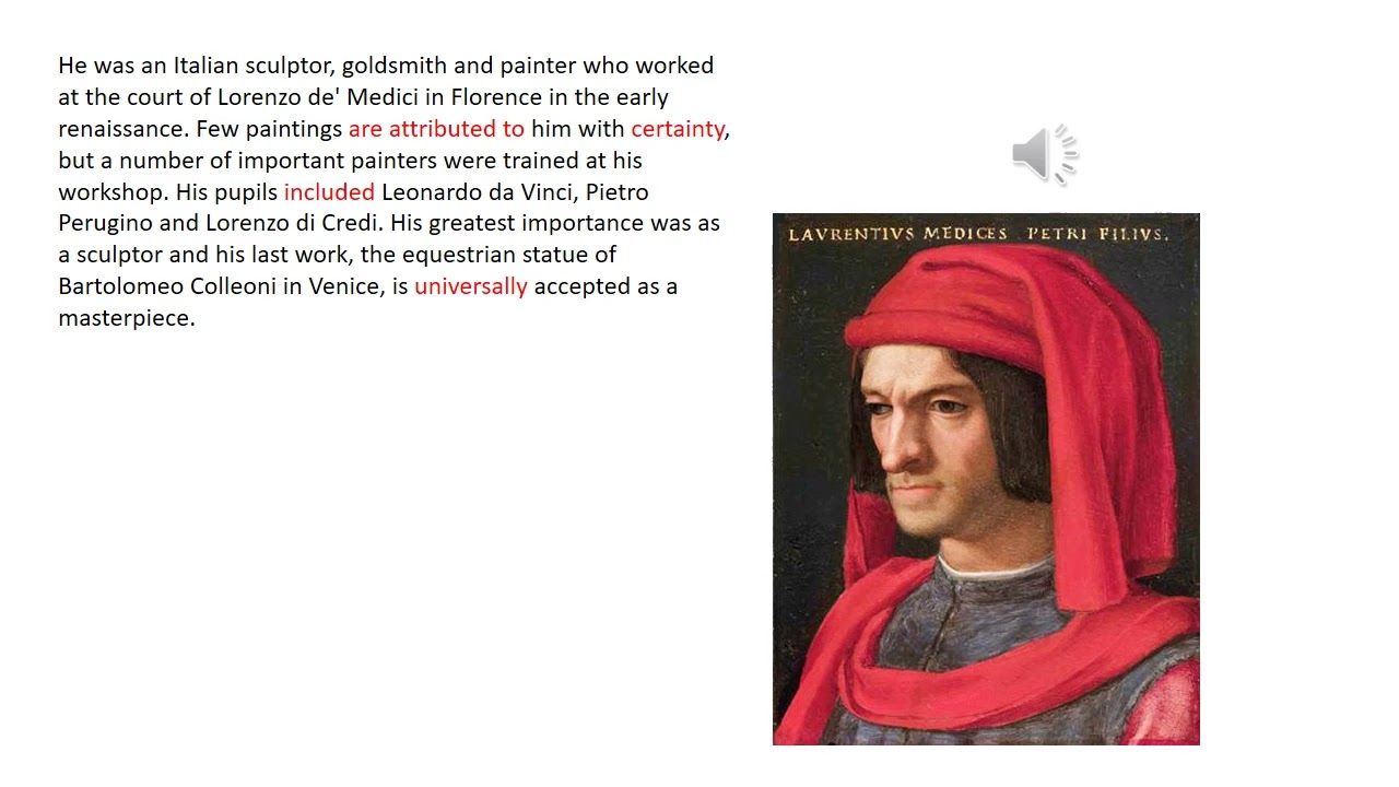 text  page 46  VOICEOVER AND TRANSLATION , VERROCCHIO