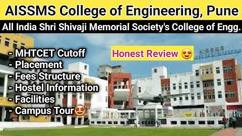AISSMS College of Engineering Pune Review | Aissmscoe | Cutoff | Placement | Fees | Hostel | Campus😍