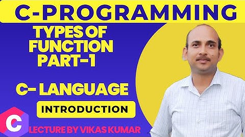 Types of Functions in C- Part 1 | Function with No Argument No Return Type |C Programming series