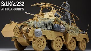 Sdkfz232 Africa-Corps - Part 1 - 135 Tamiya - Tank Model - Model Building 