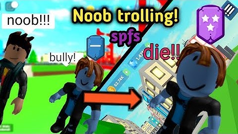 Noob Trolling In Super Power Fighting Simulator *they left* (Roblox)