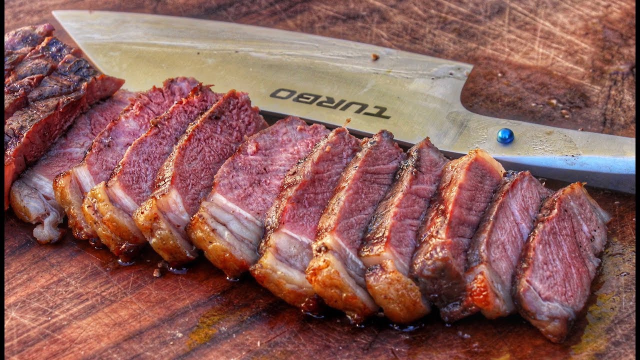 How To Grill A FROZEN STEAK English Grill And BBQ Recipe 0815BBQ YouTube