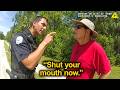 Entitled Male Karen Threatens a Kid and Instantly Regrets It