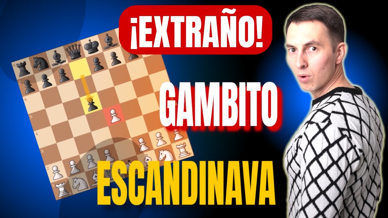 Extraño gambito AGRESIVO contra la Escandinava