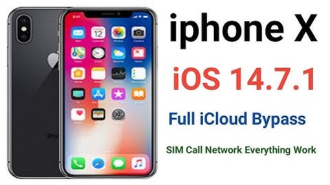 iPhone x iOS 14.7.1 bypass iCloud free 100% working