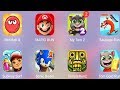 Red Ball 4,Tom Gold Run,Mario Run,Sausage Run,Temple Run 2,Sonic Boom,Subway Surf,My Talking Tom 2