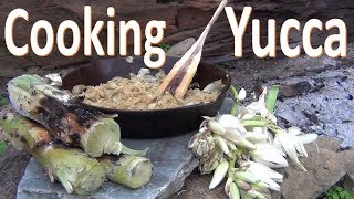 Cooking Yucca -From Field To Fire- Desert Survival