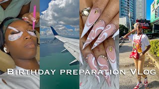 Birthday Vacay Preparation | Almost Missed My Flight , Hair & Lash Appointment + This Made Me Cry