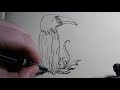 Creepy crow conjuring magic   bird shenanigans