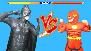 Batman vs Flash epic battle Injustice 2 in real life