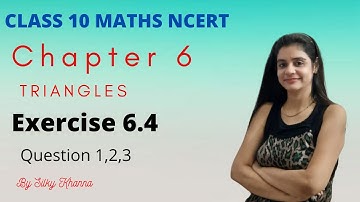 Class 10 maths/Triangles/Exercise 6.4/Question 1,2,3/NCERT