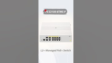 FS S3100-8TMS-P PoE+ Switch for SMB Networks #poeswitch #l2switch #homenetwork #shorts