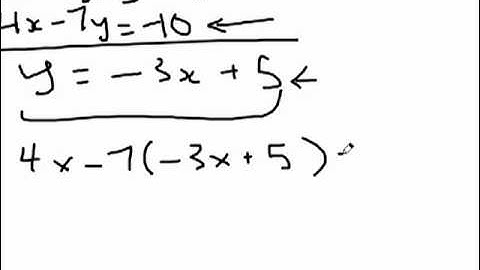 Algebra 1 System of Equations Substitution Method