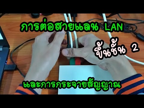 lan wifi พร้อมกัน  Update New  การเชื่อมต่อคอมพิวเตอร์ด้วยสายแลน การต่อสายแลน LAN และการกระจายสัญญาณ - การต่อเร้าเตอร์ WiFi