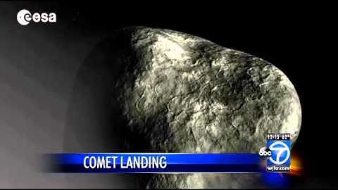 European spacecraft lands on comet, makes history