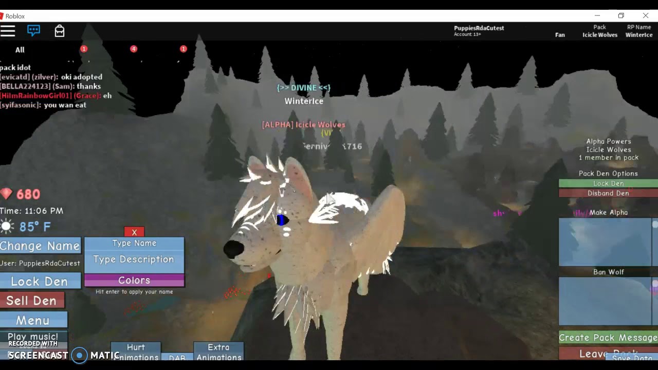 What Divine Wolf Gives You Roblox Youtube - roblox divine wolf commands