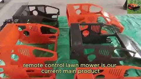 remote operated rubber track weed trimmer, Vigorun remote operated crawler cutting grass machine