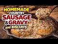 Old-Fashioned Sausage Gravy & Fluffy Biscuits (Grandma Approved)