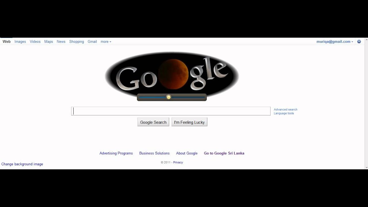 Lunar eclipse google doodle youtube