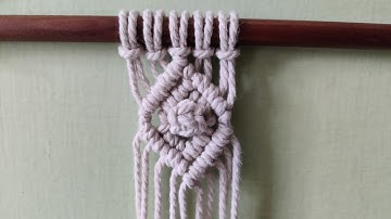 Macrame for Beginners Class 108 | Macrame Diamond Pattern Tutorial | Macrame for Beginners | Macrame
