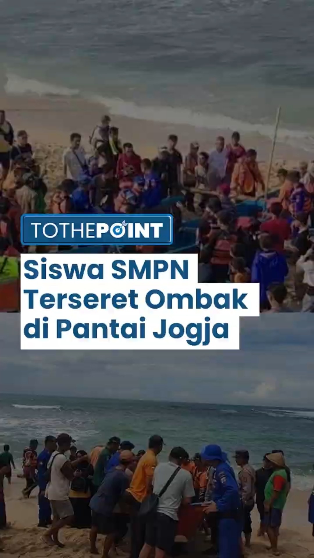 4 Siswa SMPN 7 Mojokerto Ditemukan Meninggal setelah Terseret Ombak di Pantai Drini, Gunung Kidul