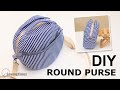DIY ROUND PURSE BAG | Circle Crossbody Bag Tutorial & Free Pattern [sewingtimes]