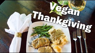 Vegan Thanksgiving Dinner | Gardein Holiday Roast | Cheese Plate