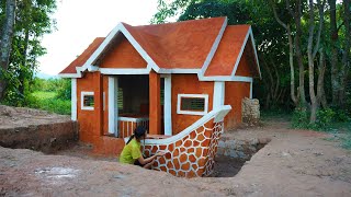 Girl Living Off the Grid Build The Most Beautiful Modern Mud House By Creative