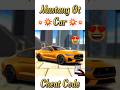 New Mustang Gt Car की Cheat Code ⚡🤩 #indianbikedriving3d #shorts #viralshorts