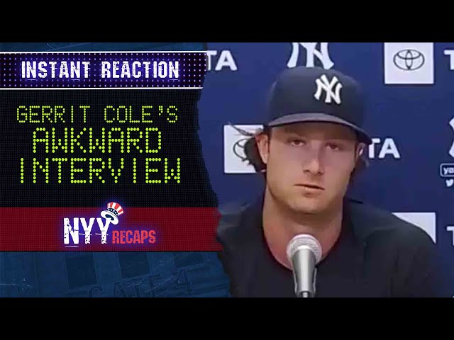 Gerrit Cole BOMBS easy question on foreign substances