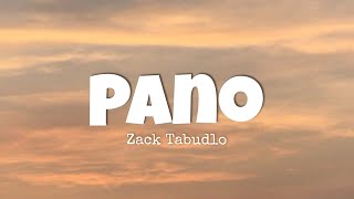 Pano - by Zack Tabudlo (Lyrics)