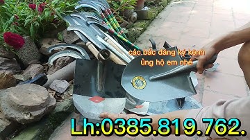 Các loại dụng cụ làm vườn làm nông nghiệp cuốc xẻng dao quắm thép nhíp liềm phát cỏ vườn bãi.