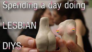 4 lesbian DIY's || Simple home decor DIY's || Spend the day with us!