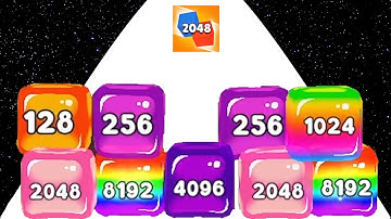 Merge Cube 2048 3D - ASMR Gameplay (Cubes Math, Level Up NumberBlocks Jelly Balls) Part 04