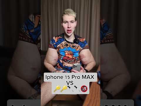 iPhone 15 Pro Max vs Ключ и Нож