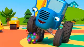 #мультики подписывайтесь: https://vk.com/disneyboom_ru Синий трактор на детской площадке ЧУЖОЕ Мультики для детей играем в мяч и в прятки 