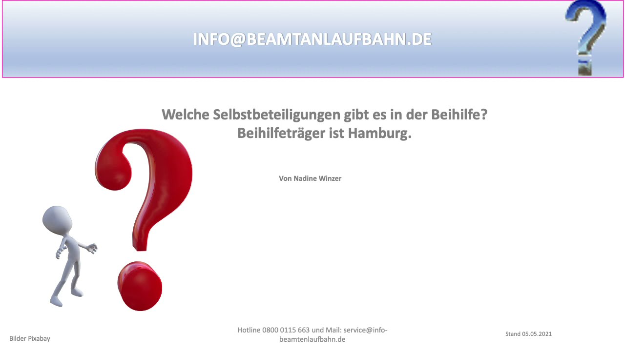 New Beamte | Zuzahlung in der Beihilfe IDienstherr HamburgI Versicherungsinfos für Beamte