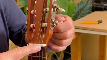How to install the Guitalele/ Aquila Microguitar and Aquila Guitarkid 1st Red Series string.