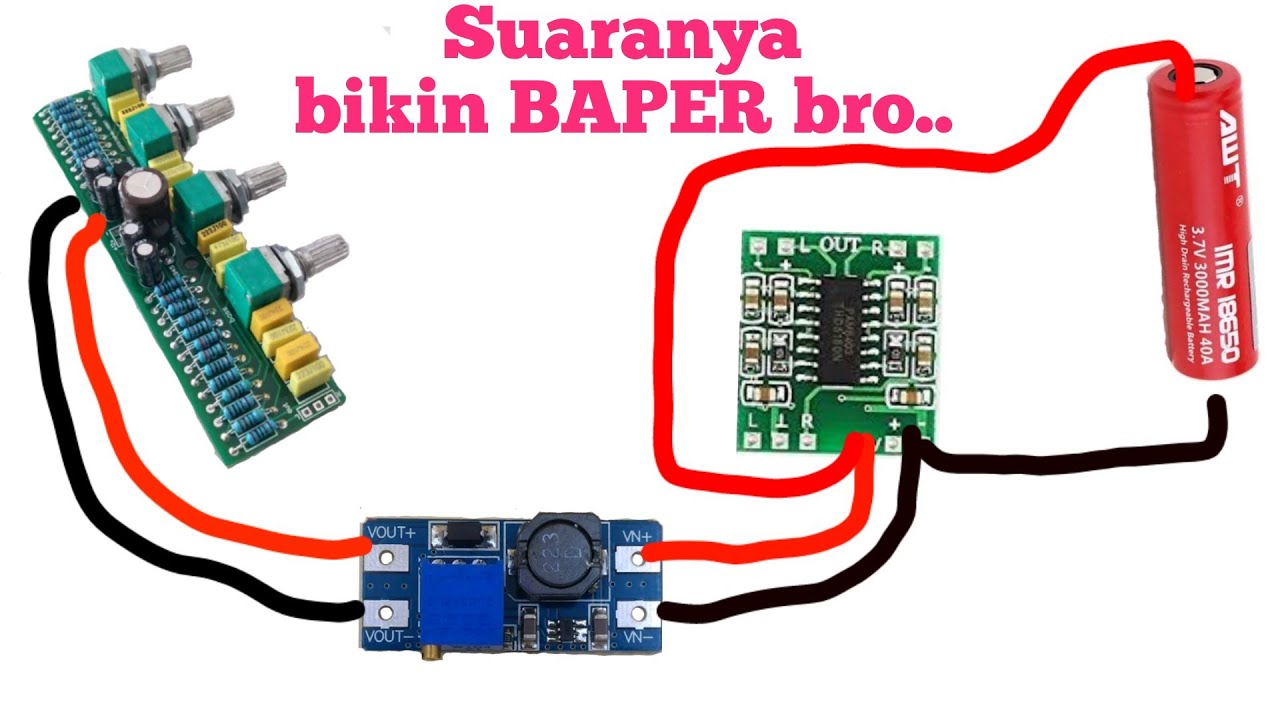 Cara Memasang Tone Control Aktif Di Pam8403 Youtube