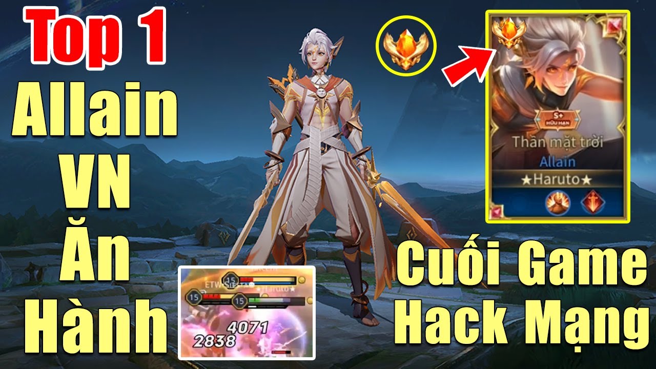 [Gcaothu] Top 1 Allain server VN nhịn nhục ăn hành đầu năm – Cuối game hack sát thương cân hết