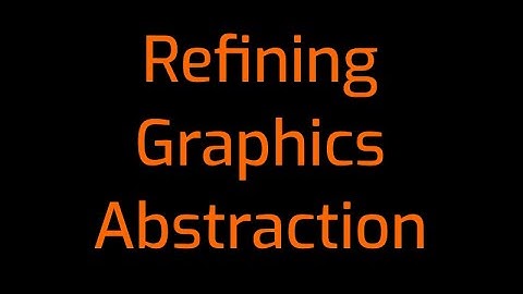 Graphics [7]: Refining Graphics Abstraction