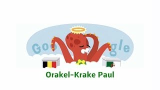Belgien gegen Algerien Fußball WM 2014 Krake Paul (Google-Doodle)