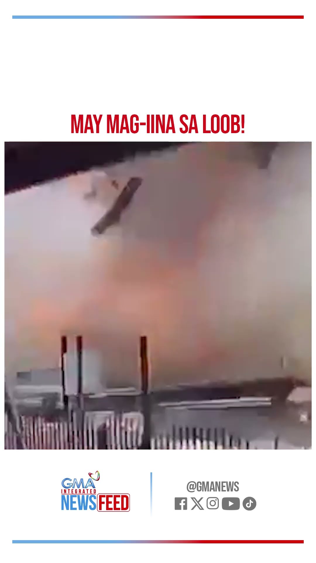 Bahay na may mag-iina sa loob, biglang sumabog!| GMA Integrated Newsfeed