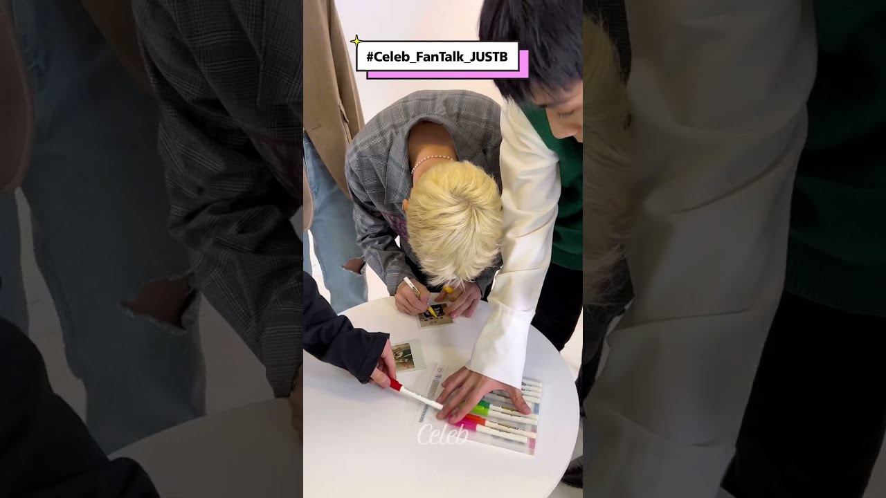 JUST B ビョンヒ ベイン 直筆サイン入りポラロイド Signed Album & Polaroid Event] with JUST B⭐ - YouTube