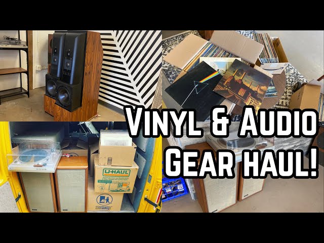 Mega Vinyl u0026 Audio Gear Haul! 1,200+ Records u0026 Speakers that originally cost $20,000. class=