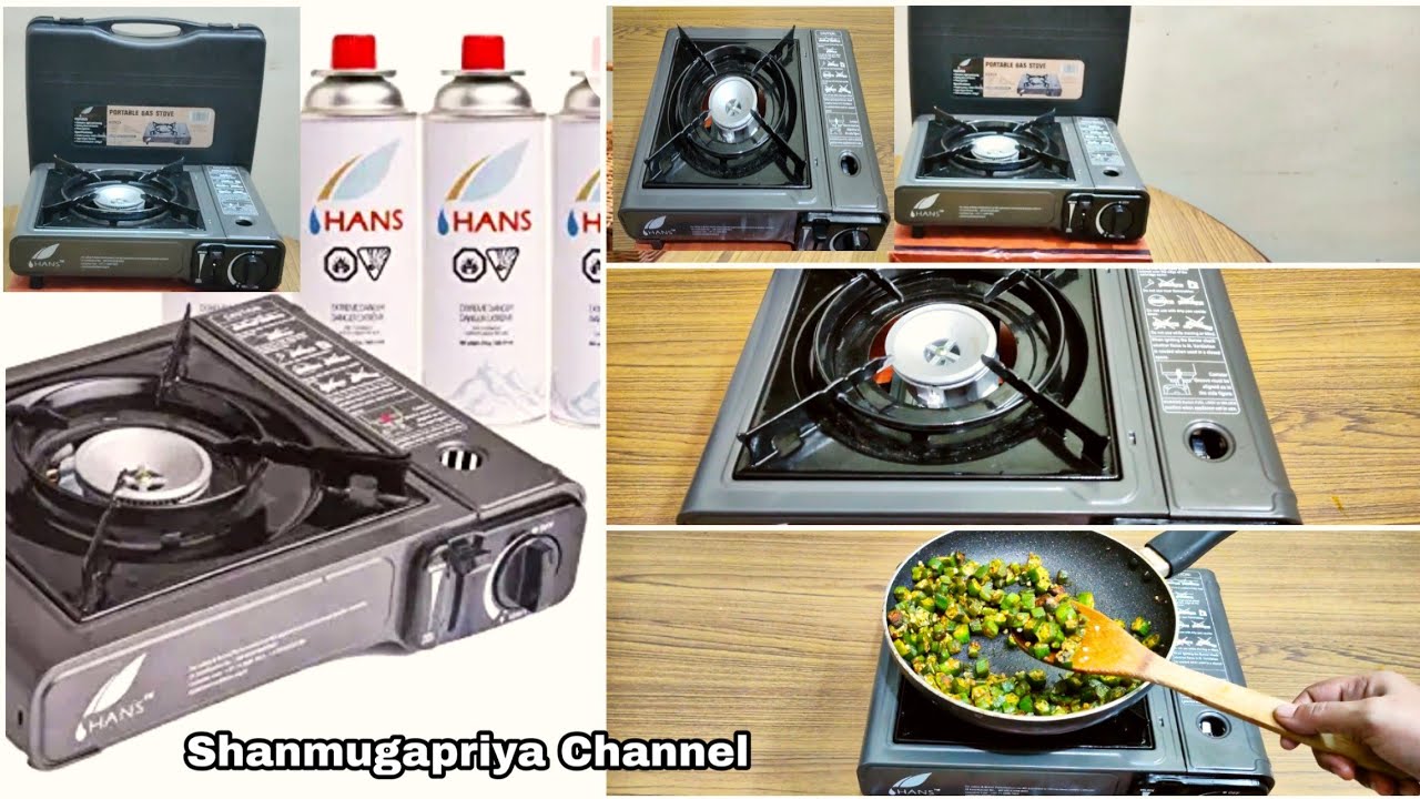 Hans Portable Kitchen Set 1 Portable Stove + 4 Low Pressure 250 Grams