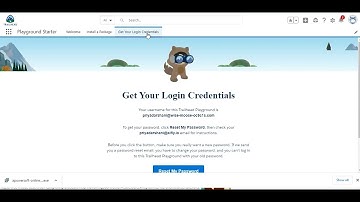 Salesforce Trailhead Account Reset Password