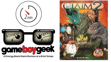 Claim 2 (Allegro 2-min) Review with the Game Boy Geek