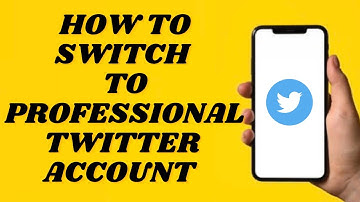 How To Switch to a Professional Twitter Account | simple tutorial